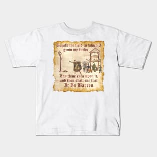 Behold The Field, Medieval Dank Meme Kids T-Shirt